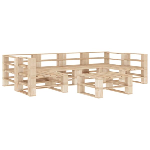 vidaXL 7-tlg. Garten-Lounge-Set aus Paletten Holz