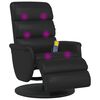 vidaXL Massage Relaxsessel Schwarz 71 x 98 x 106 cm Kunstleder