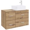 vidaXL Badezimmerm&ouml;bel-Set 2 Stk. Artisan-Eiche Holzwerkstoff