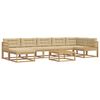 vidaXL Outdoor-Sofagarnitur 8 stk. Wei&szlig; und Beige