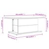 vidaXL Couchtisch Grau Sonoma 102x55,5x40 cm Holzwerkstoff