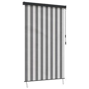 vidaXL Rollo Anthrazit und Wei&szlig; 60 x 250 cm Stoff und Aluminium