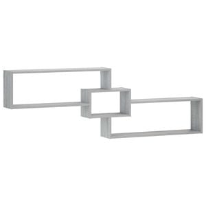 vidaXL Wandregal Sonoma-Grau 158 x 17 x 53 cm Holzwerkstoff
