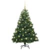 vidaXL Künstlicher Weihnachtsbaum mit 150 LEDs Grün 150 cm PE und PVC