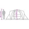 vidaXL Kuppel-Familienzelt 6 Personen Tarnmuster Wasserdicht