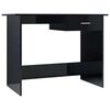 vidaXL Schreibtisch Hochglanz-Schwarz 100&times;50&times;76 cm Holzwerkstoff