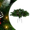 vidaXL K&uuml;nstlicher Weihnachtsbaum mit Beleuchtung Outdoor Gr&uuml;n 40 cm