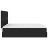 vidaXL Bett mit Stauraum und LED mit LED Schwarz 160 x 200 cm Samt