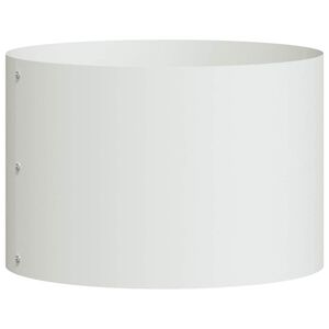 vidaXL Pflanzenring Wei&szlig; 30 x 30 x 20 cm Kaltgewalzter Stahl