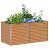 vidaXL Garten-Hochbeet 160x80x77 cm Verzinkter Stahl Silbern