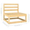 vidaXL 2-tlg. Garten-Lounge-Set mit Kissen Massivholz Kiefer