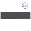 vidaXL Rasenkanten 10 Stk. Anthrazit 25x103 cm Kaltgewalzter Stahl