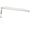 vidaXL Markise Einziehbar Creme 4,5x3 m Stoff und Aluminium