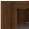 vidaXL Sideboard mit LED-Leuchten Braun Eichen-Optik 41x37x100 cm