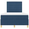 vidaXL Boxspringbett mit Matratze mit Kopfteil Blau 120 x 190 cm Stoff