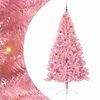 vidaXL K&uuml;nstlicher vorbeleuchteter Weihnachtsbaum Rosa 240 cm PVC