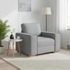 vidaXL Sofa Stuhl Hellgrau 100x78x84 cm Stoff