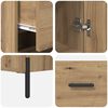 vidaXL Highboard Artisan-Eiche 34,5 x 34 x 180 cm Holzwerkstoff