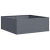 vidaXL Pflanzk&uuml;bel Anthrazit 80x80x30 cm Stahl