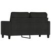 vidaXL 2-Sitzer-Sofa Schwarz 120 cm Stoff