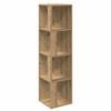 vidaXL Eckregal Artisan-Eiche 33x33x132 cm Holzwerkstoff
