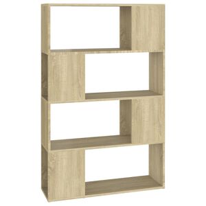 vidaXL B&uuml;cherregal Raumteiler Sonoma-Eiche 80x24x124,5cm Holzwerkstoff