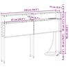 vidaXL Stauraum-Kopfteil mit Regal R&auml;uchereiche 135 cm Holzwerkstoff