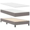 vidaXL Boxspringbett mit Matratze Taupe 200 x 90 cm Polyester