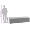vidaXL Garten-Auflagenbox Braun 220x50x58 cm Poly Rattan