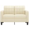 vidaXL 2-Sitzer-Sofa Creme 120 cm Kunstleder