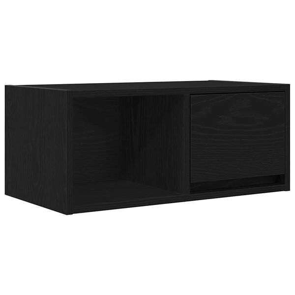 vidaXL TV-Schrank Schwarz Eichen-Optik 60x31x25,5 cm Holzwerkstoff