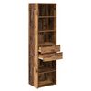vidaXL Highboard Altholz 50 x 42,5 x 185 cm Holzwerkstoff