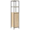 vidaXL Badschrank mit Regalen Sonoma-Eiche 36x35x165 cm