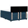 vidaXL Boxspringbett mit Matratze Blau 140x190 cm Samt