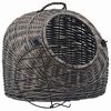 vidaXL Katzen-Transportkorb Grau 50x42x40 cm Nat&uuml;rliche Weide