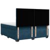 vidaXL Boxspringbett mit Matratze Blau 180x200 cm Samt