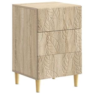 vidaXL Nachttisch Sonoma-Eiche 43 x 39,5 x 66,5 cm Holzwerkstoff