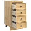 vidaXL Schrank mit Speicher Honig 40 x 46 x 81 cm Massives Kiefernholz