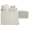 vidaXL Sofa Creme Gesamtabmessungen: 228 x 134 x 80 cm (B x T x H)