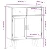 vidaXL Sideboard mit Schubladen 60x30x75,5 cm Holzwerkstoff
