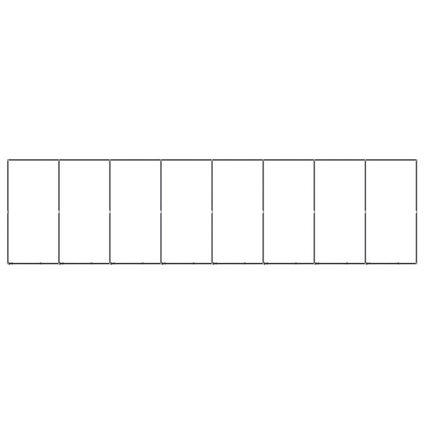 vidaXL Outdoor-Hundezwinger Stahl 14,75 m&sup2;