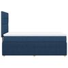 vidaXL Boxspringbett mit Matratze Blau 100x200 cm Stoff