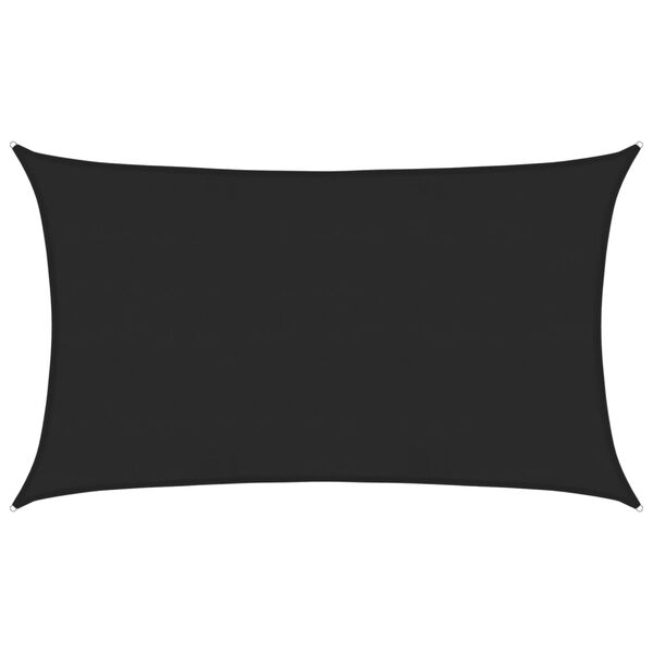 vidaXL Sonnensegel 160 g/m&sup2; Schwarz 5x8 m HDPE