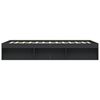 vidaXL Bettgestell Schwarz 140x190 cm