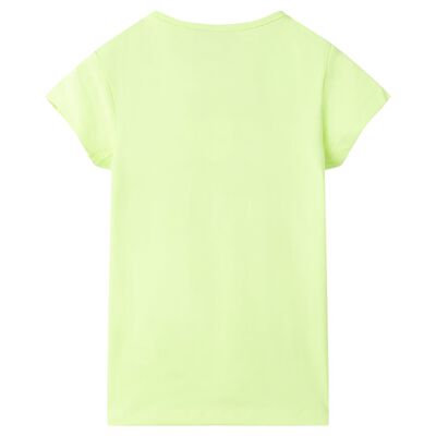 Kinder-T-Shirt Neongelb 92