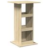 vidaXL Bartisch mit Ablagen Sonoma-Eiche 60x60x102 cm Holzwerkstoff