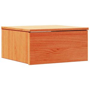 vidaXL Nachttisch Wachsbraun 37 x 35 x 18,5 cm Massivholz Kiefer