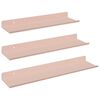 vidaXL Schwebendes Regal Wandmontiert 3 pcs Rosa 40 x 9 x 2,5 cm Stahl