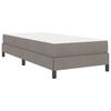vidaXL Boxspringbett mit Matratze Taupe 80 x 200 cm Stoff