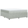 vidaXL Boxspringbett mit Matratze Hellgrau 180x200 cm Samt